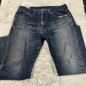 Levis 505 jeans distressed 36x30 wallet marked pocket old school
